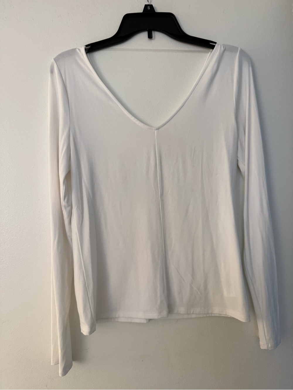 A New Day white long sleeve v-neck top